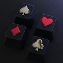 Poker Artisan Zinc Aluminum Alloy Keycaps for MX Switch Mechanical Keyboard R4 Height Custom ESC Keycap